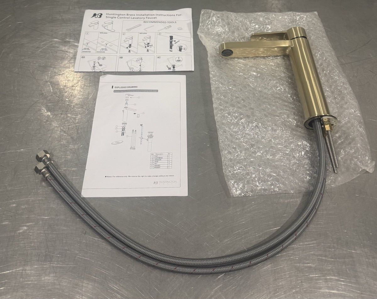 Huntington W8181616-1 Tazio Brass Bathroom Faucet Single Hole NEW! FREE SHIPPING