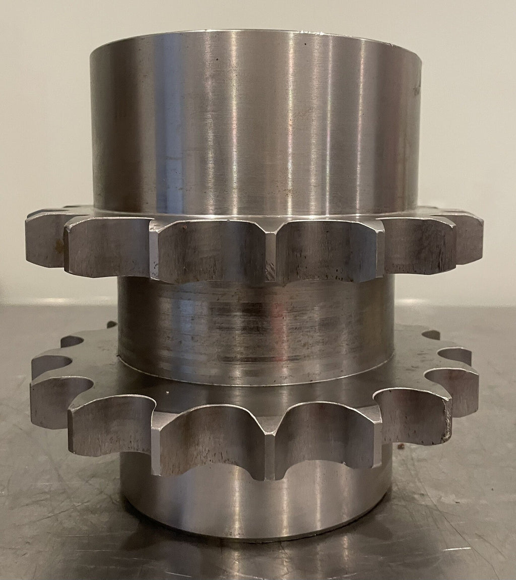 17 Spline Dual Sprocket Hub Keyed Roller NEW! FREE SHIPPING!