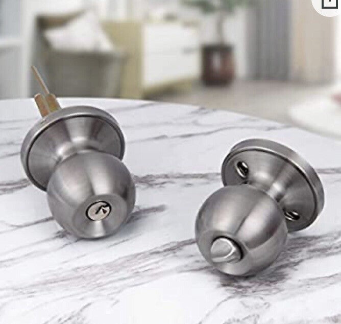 Probrico DL607SNET Keyed Alike Door Knobs Satin Nickel NEW IN BOX! FREE SHIPPING