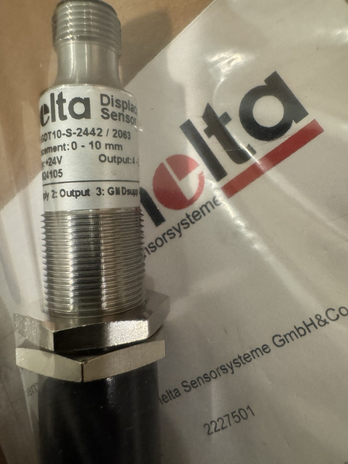 Inelta IGDT10-S-2442/2063 Displacement Transducer Sensor NEW IN BOX! SHIPS FREE!