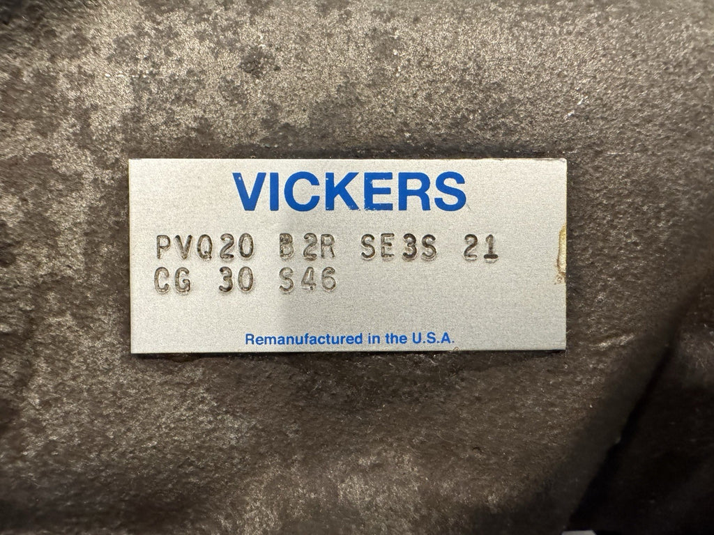 Vickers PVQ20-B2R-SE3S-21-CG-30-S46 Hydraulic Pump REMAN! FREE SHIPPING!