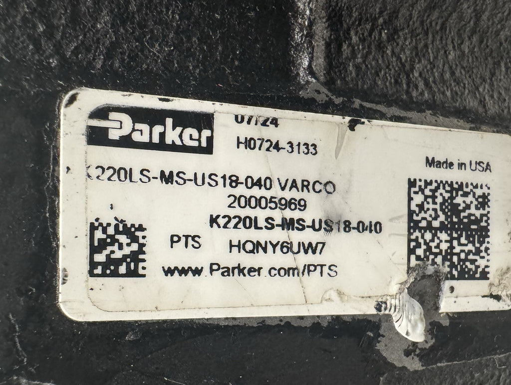 Parker K220LS-MS-US18-040 Varco Hydraulic Directional Control Valve NEW!
