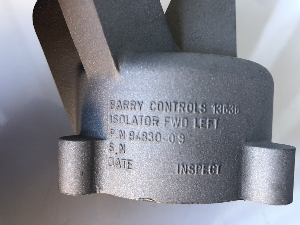 Barry Controls 94830-09 Isolator FWD LEFT Isolator Vibration NEW! FREE SHIPPING!