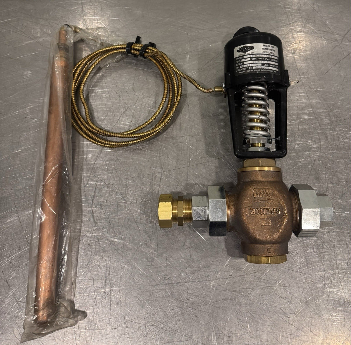 Spence 2040TE-GQF Temperature Regulator Series 2000 NEW! BROKEN GAUGE!