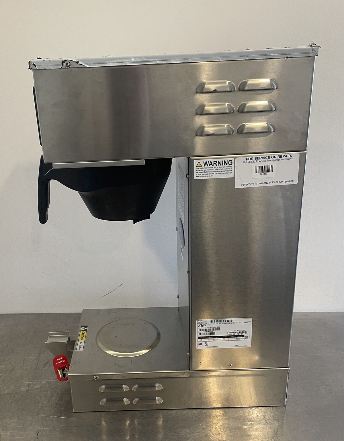 Wilbur Curtis GEMSS63A1000 Single Unit Automatic Coffee Brewer NEW FREE SHIPPING