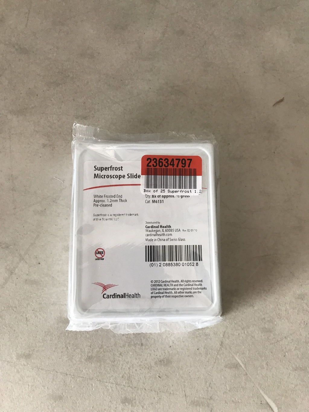 Cardinal Health M6131 Superfrost Microscope Slides 1.2mm Thick NEW SEALED PACK