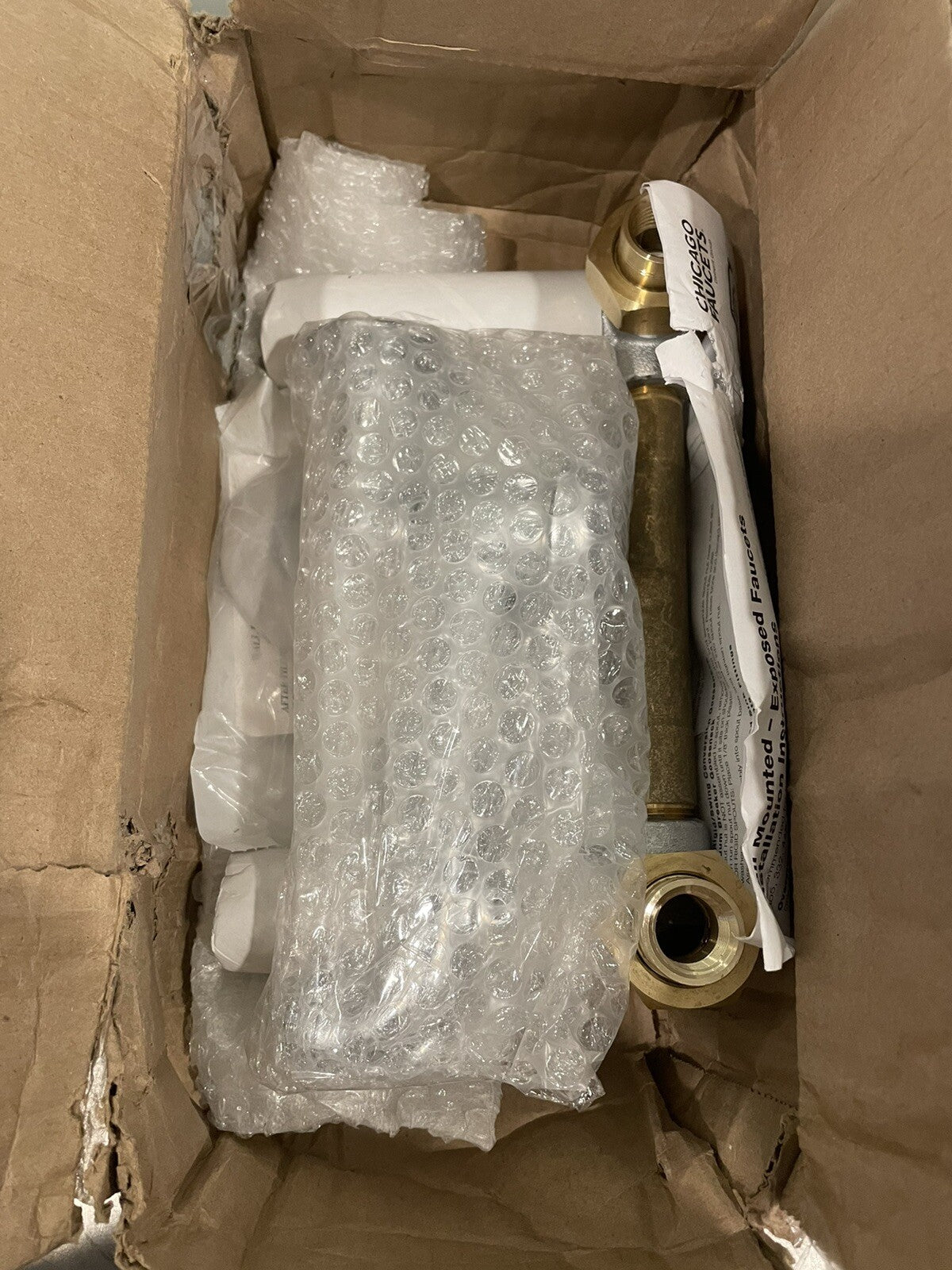 Chicago Faucets 782-VBCP Chrome Seevice Sink Faucet W/ Vacuum Breaker Spout NEW!