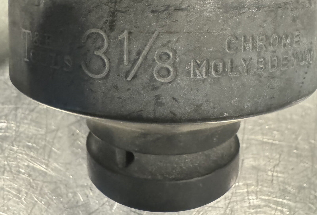 T&E Tools 3-1/8" Drive Impact Socket 1” Drive 76101 NEW! FREE SHIPPING!