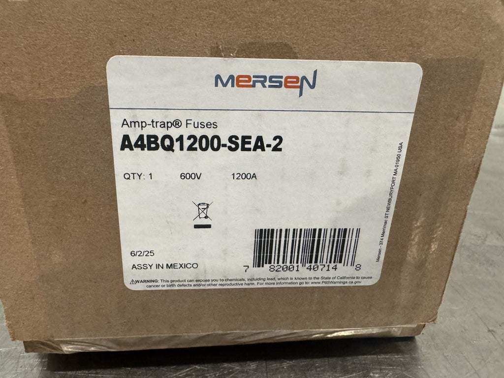 Mersen A4BQ1200-SEA-2 Amp-Trap Fuses 600V 1200A NEW IN BOX! FREE SHIPPING!