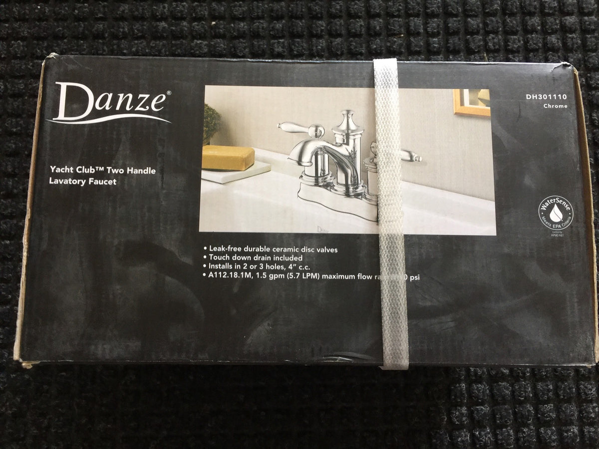 Danze Yacht Club Chrome Center Set Lavatory Faucet DH301110 NEW