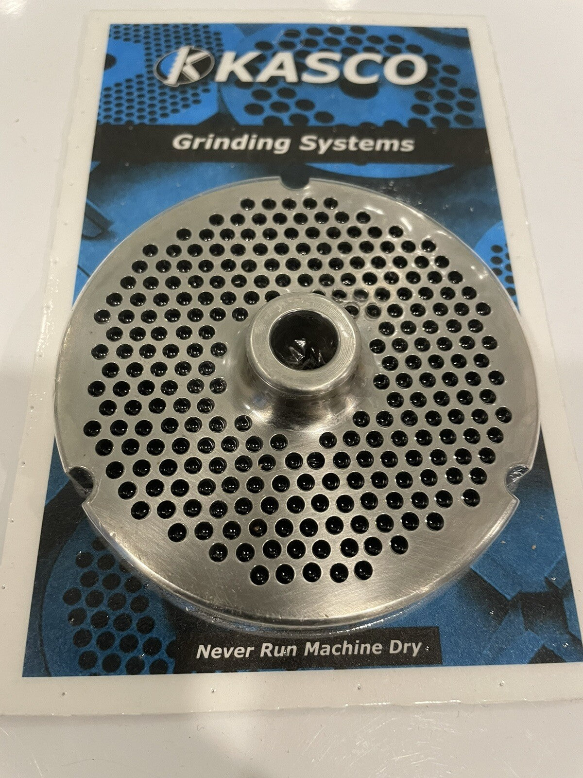 Kasco 32 0 1/8 3.5mm PM Hubbed Meat Grinder Plate NEW! FREE SHIPPING!