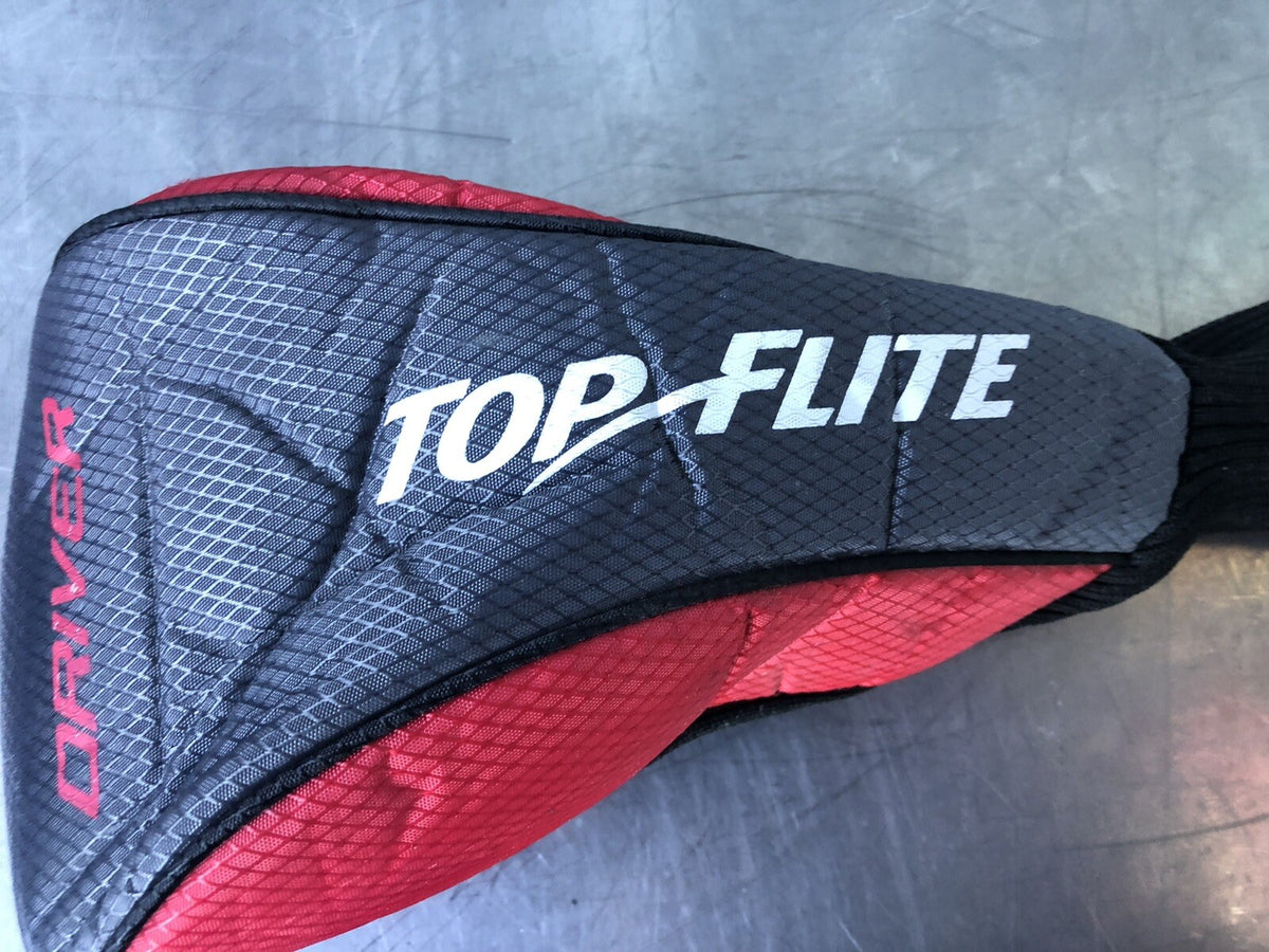 Top Flite Driver Headcover Red & Grey Golf Club Cover NEW! FREE SHIPPING!