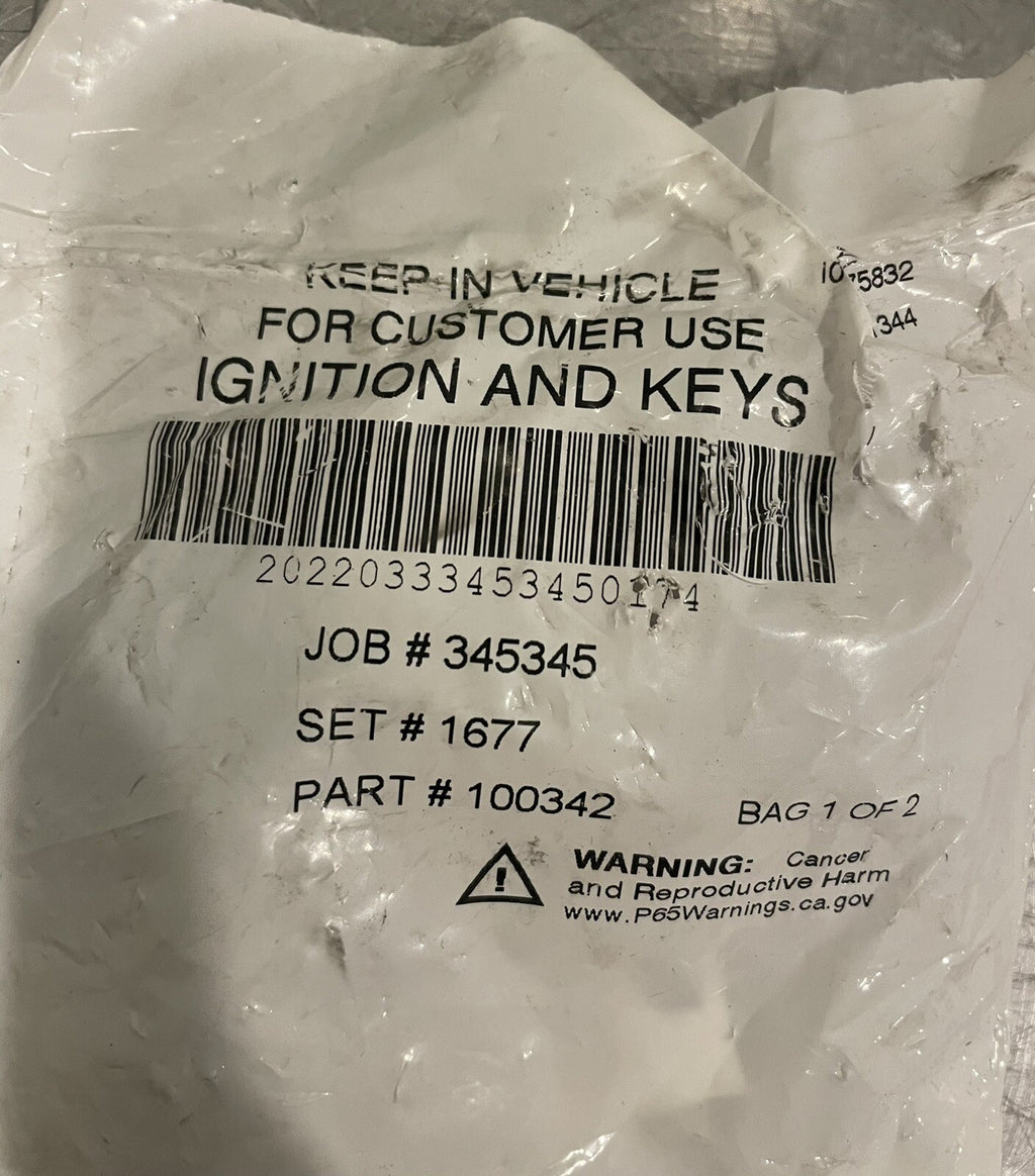 100343 Ignition & 100342 Keys 2 OF EACH NEW! FREE SHIPPING!
