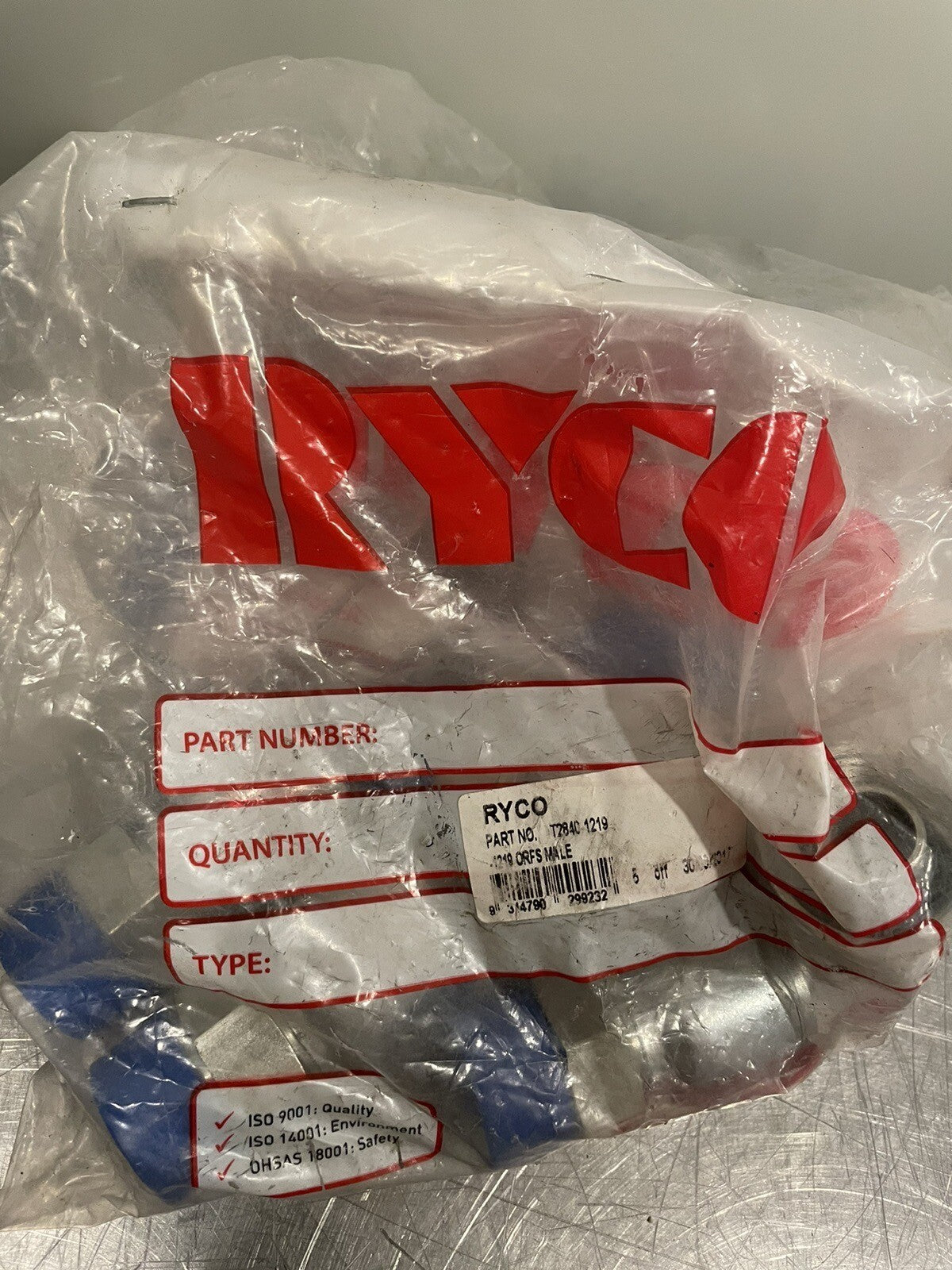 RYCO T2840-1219 Hydraulic Crimp Fitting NEW! FREE SHIPPING!