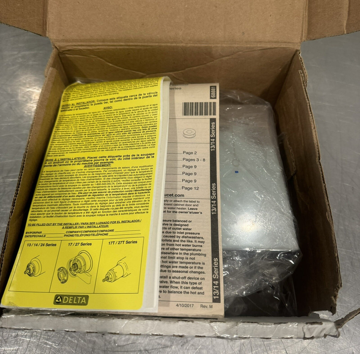 Delta T14253-LHD Vero Monitor Series 14 Shower Trim Chrome NEW IN BOX!
