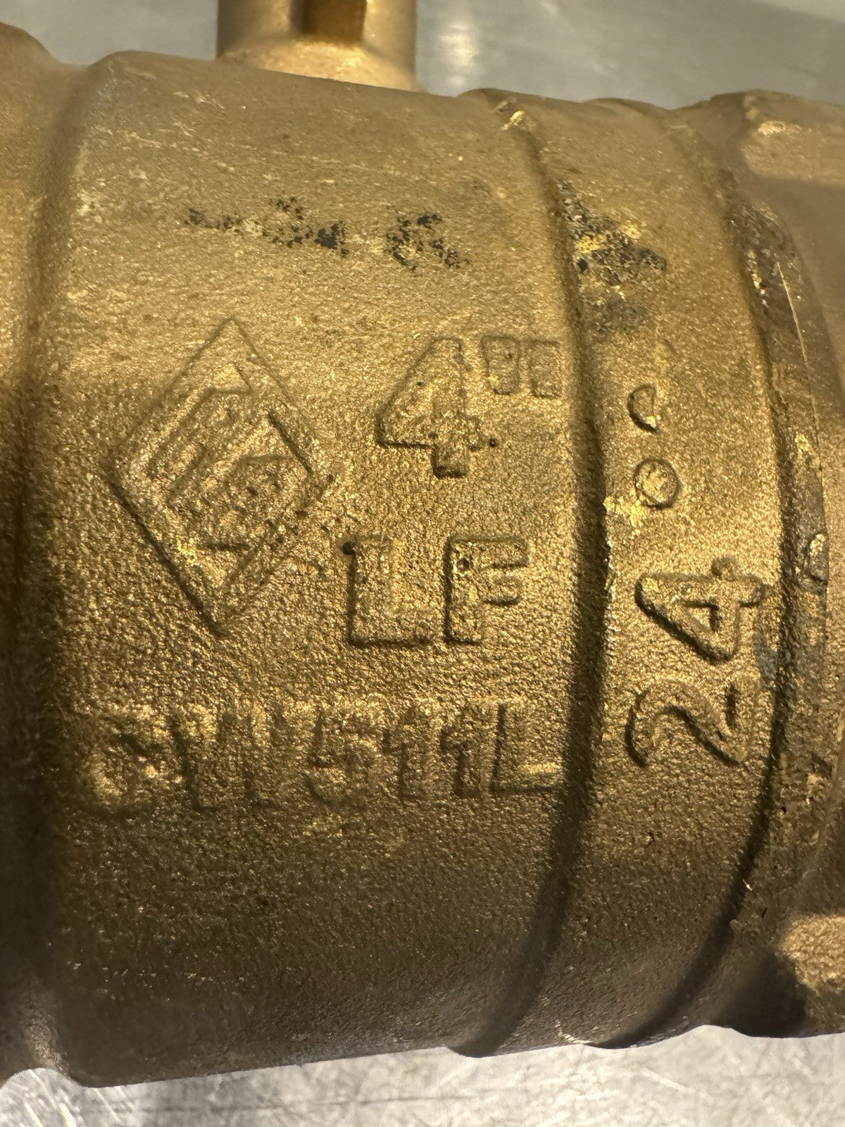 Bonomi 4" Brass Press Ball Valve CW511L 200 CWP NEW! NO HANDLE! SHIPS FREE!