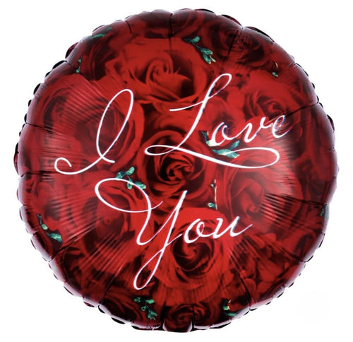 (1) I Love You Roses  Foil Balloon 18” Anagram 15598 NEW! FREE SHIPPING!