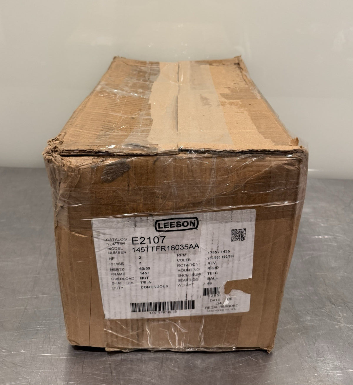 Marathon E2107 Leeson Motor 2/2HP 1745/1435 RPM 230/460V NEW! SHIPS FREE!