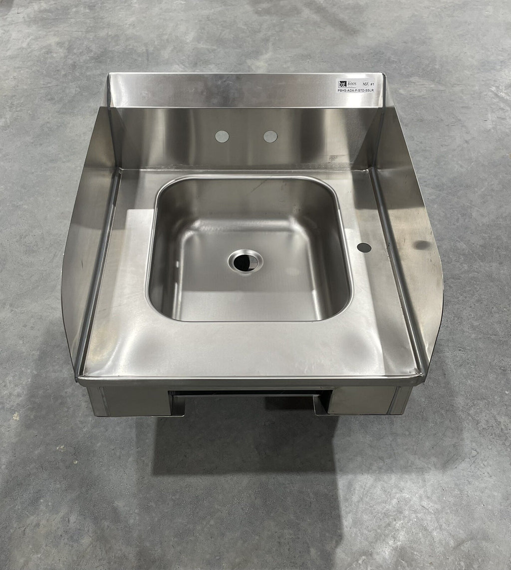 John Boos PBHS-ADA-P-STD-SSLR Pro Bowl Stainless Wall Mounted Sink NEW!