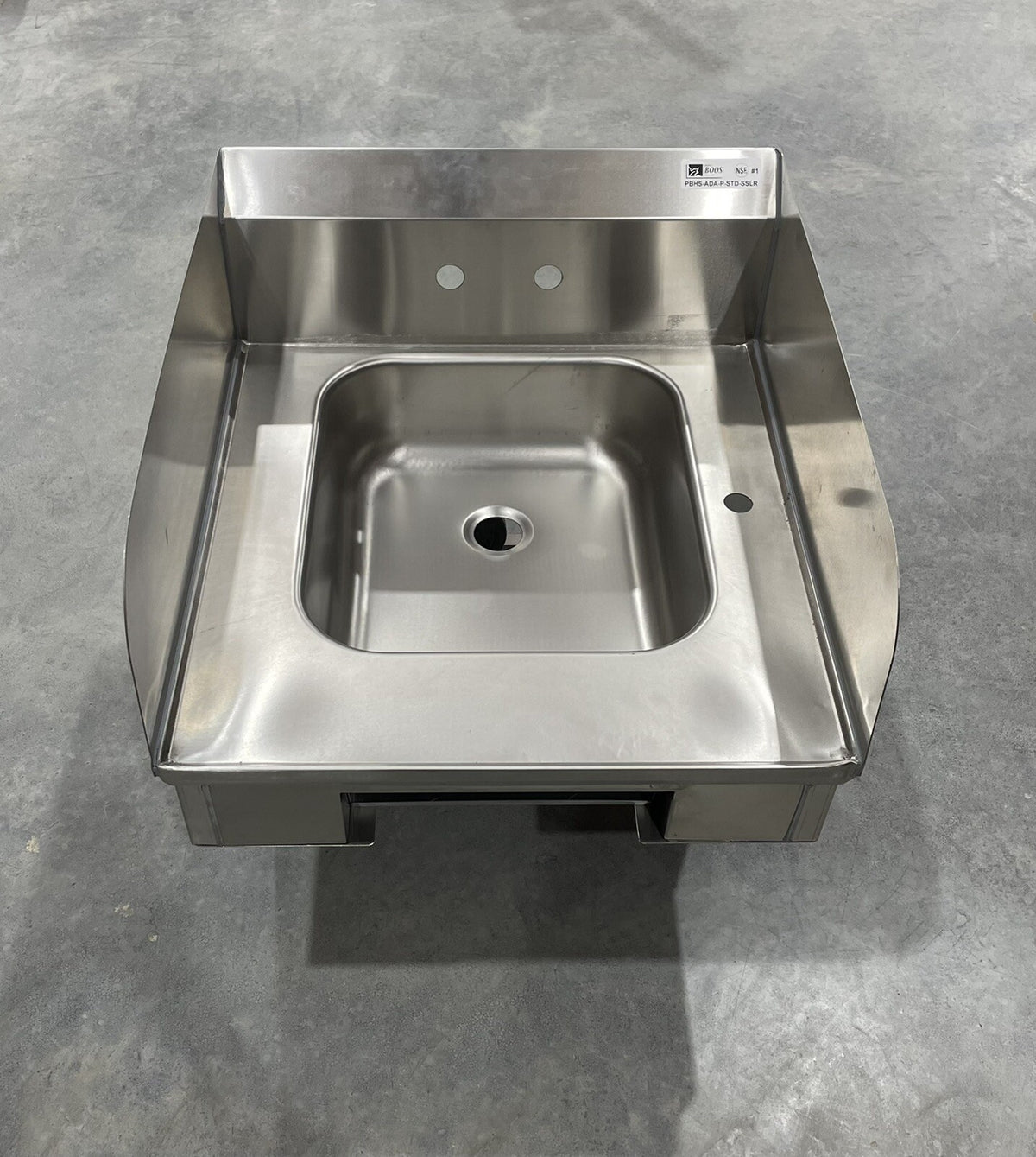 John Boos PBHS-ADA-P-STD-SSLR Pro Bowl Stainless Wall Mounted Sink NEW!