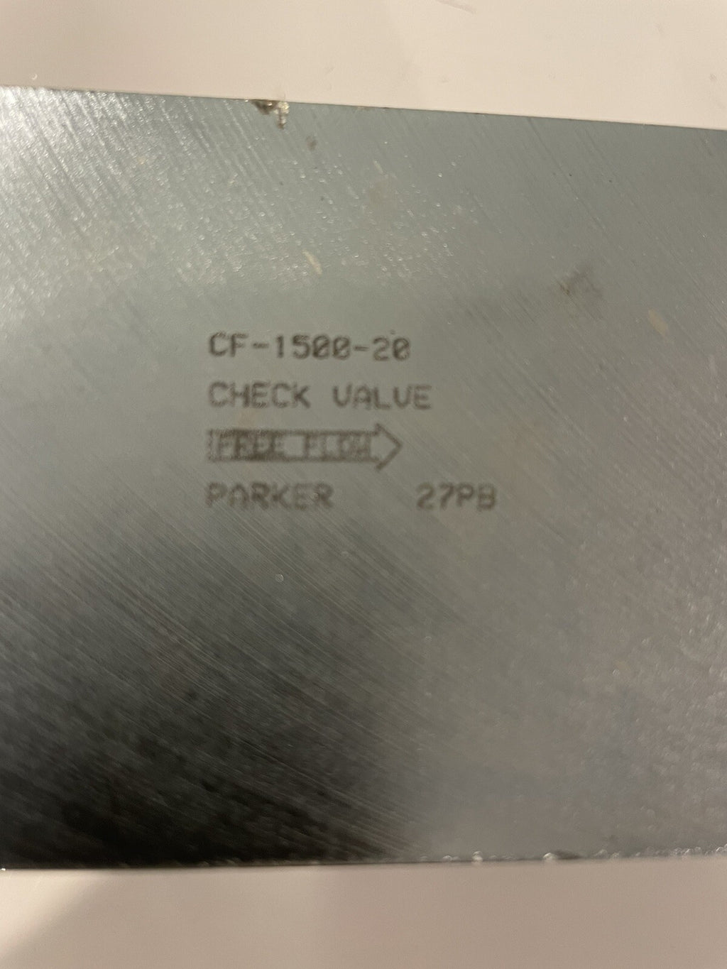 CF-1500-20 Check Valve Parker 27PB NEW! FREE SHIPPING!
