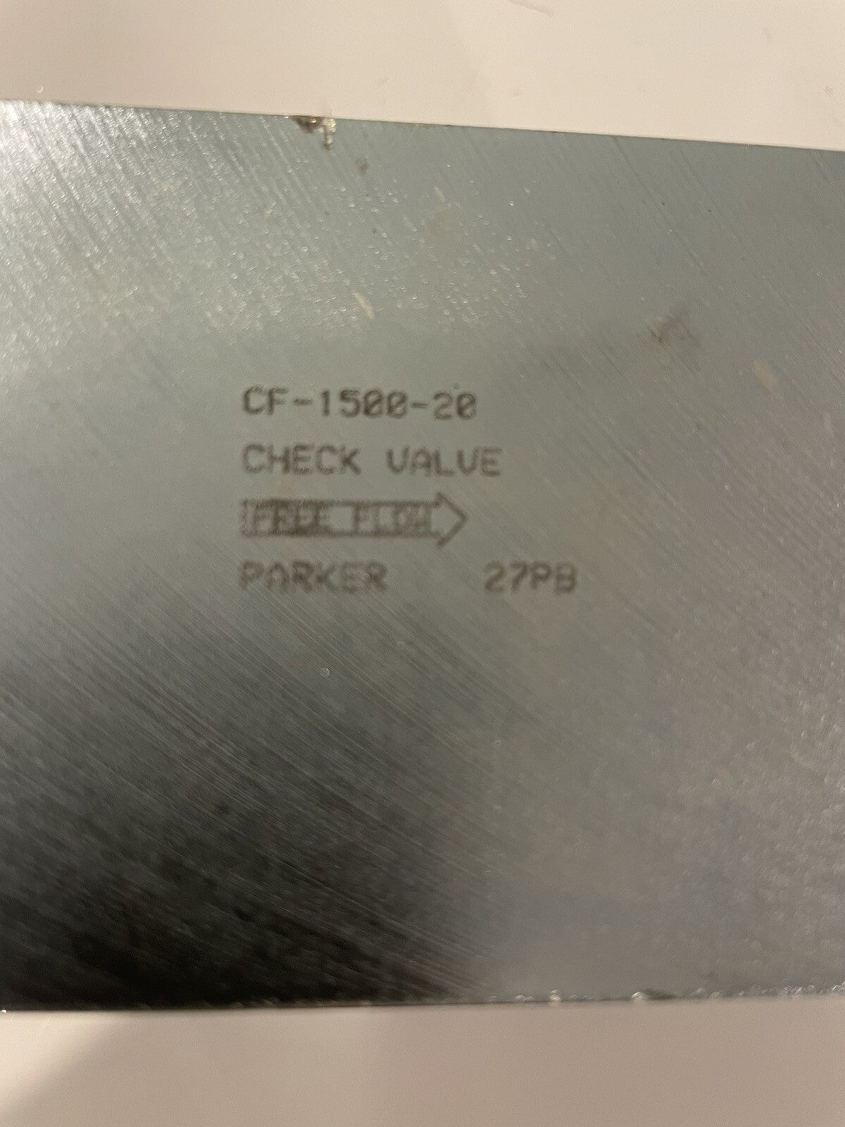 CF-1500-20 Check Valve Parker 27PB NEW! FREE SHIPPING!