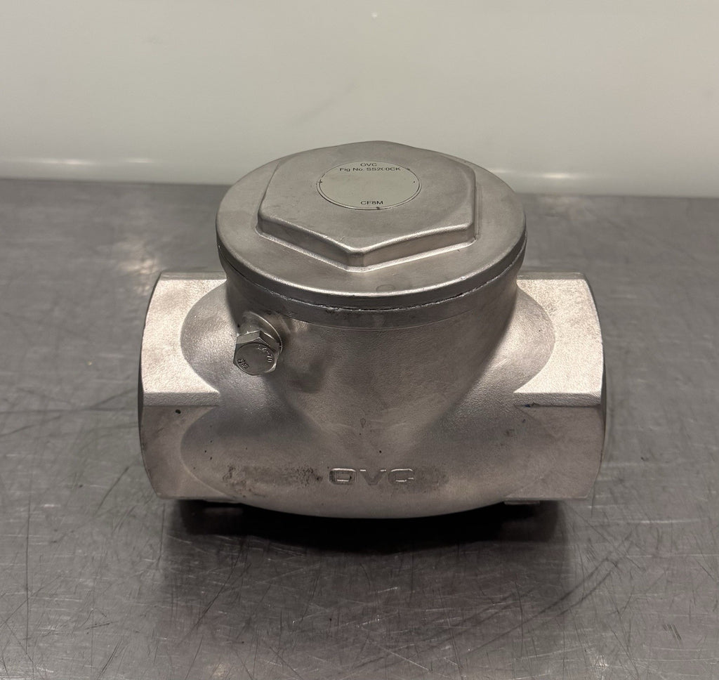 OVC SS200CK 3” Cast Stainless Steel Swing Check Valve Threaded NEW! SHIPS FREE!
