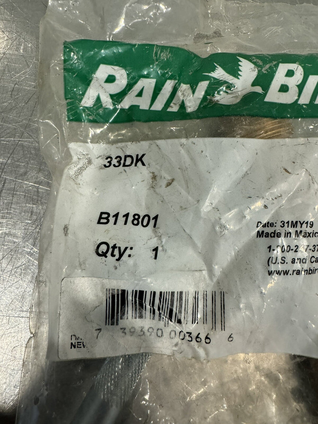 Rainbird B11801 Double Lug QCV Valve Key NEW! FREE SHIPPING!