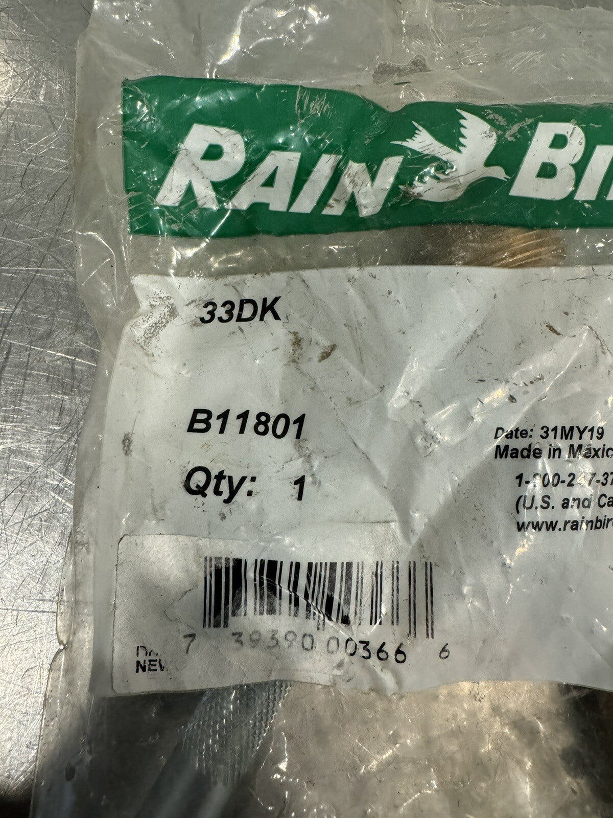 Rainbird B11801 Double Lug QCV Valve Key NEW! FREE SHIPPING!