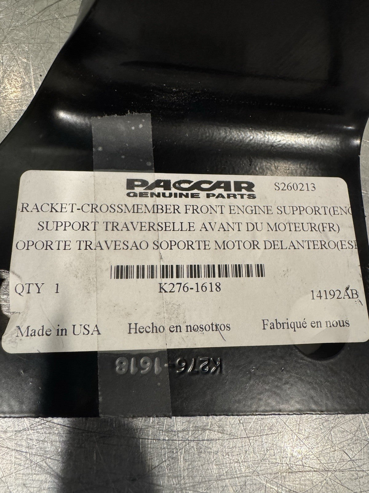 Paccar K276-1618 Right Front Engine Support Crossmember Bracket NEW! SHIPS FREE