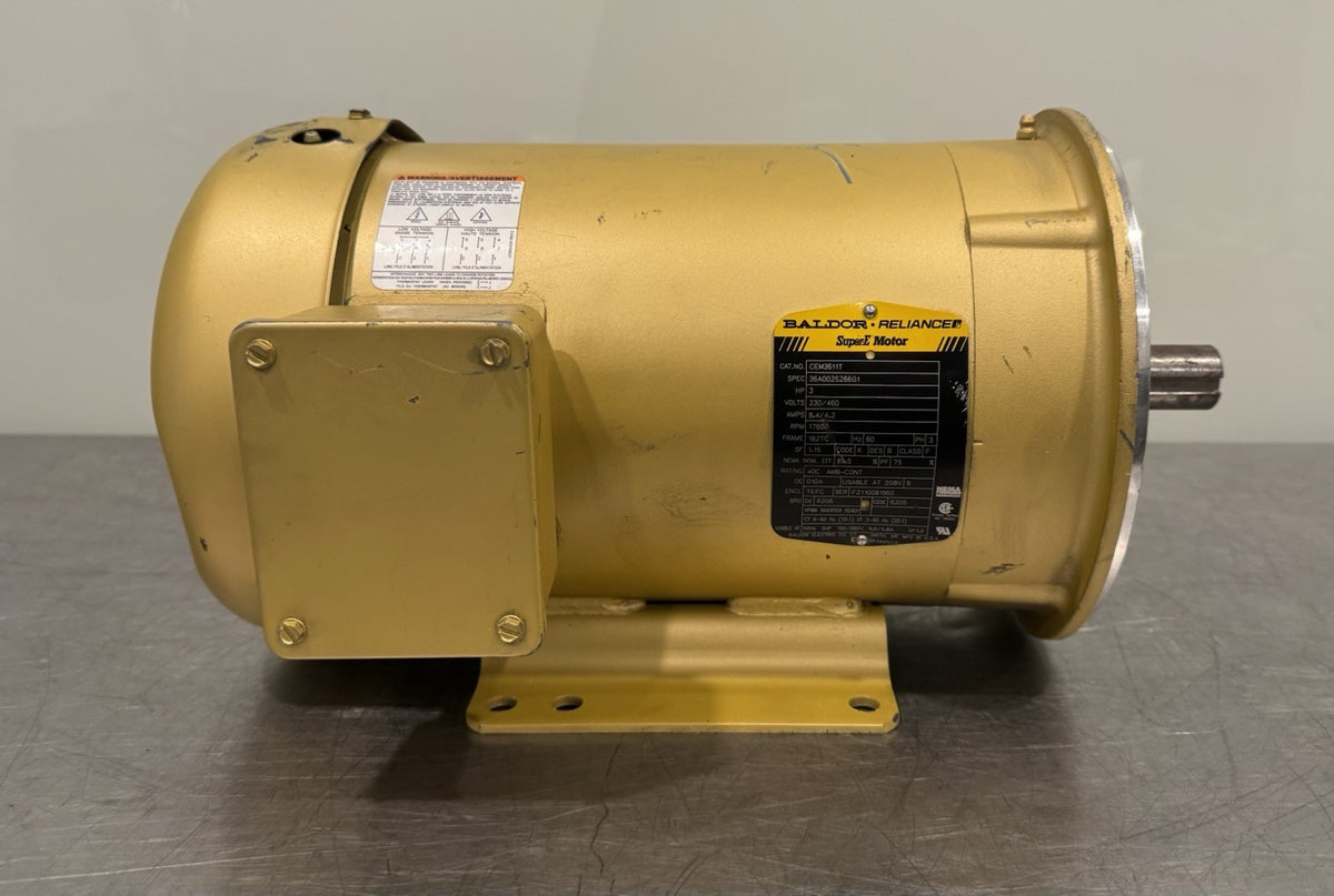 Baldor CEM3611T Motor 3HP 230/460V 1760 RPM 36A002S266G1 NEW! FREE SHIPPING!