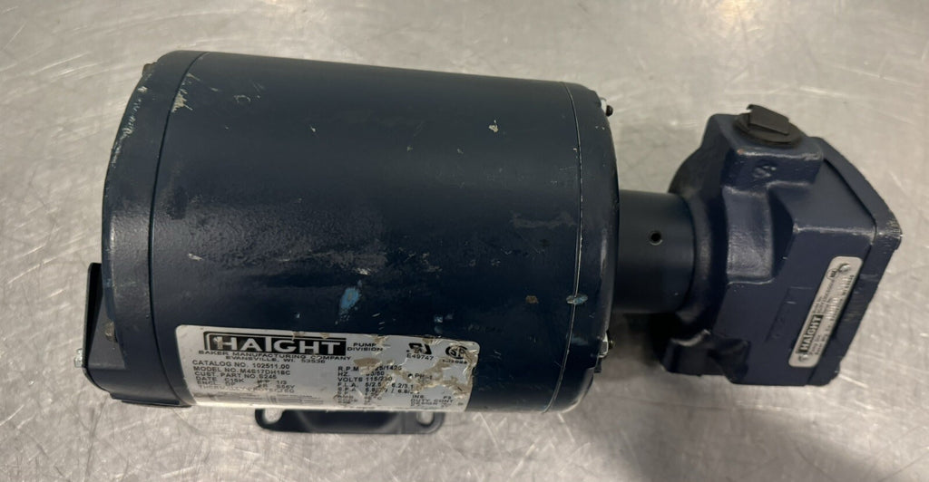 Haight 102511.00 Pump & Motor For Pitco Fryer M4S17DH18C NEW! FREE SHIPPING!