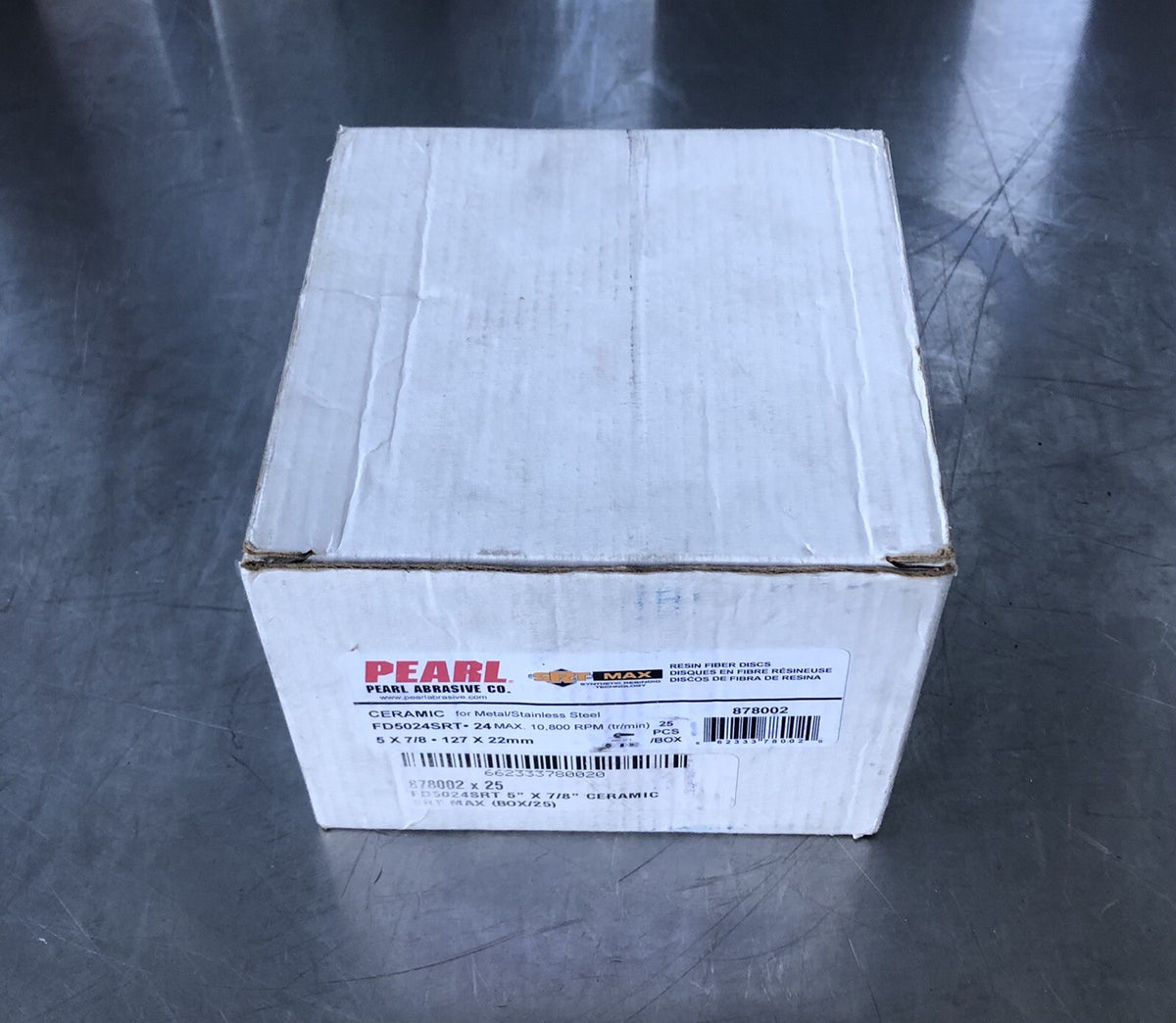 Pearl Abbrasive FD5024SRT 5X7/8 Ceramic Resin Fiber Discs 24 Grit 24PACK NEW!