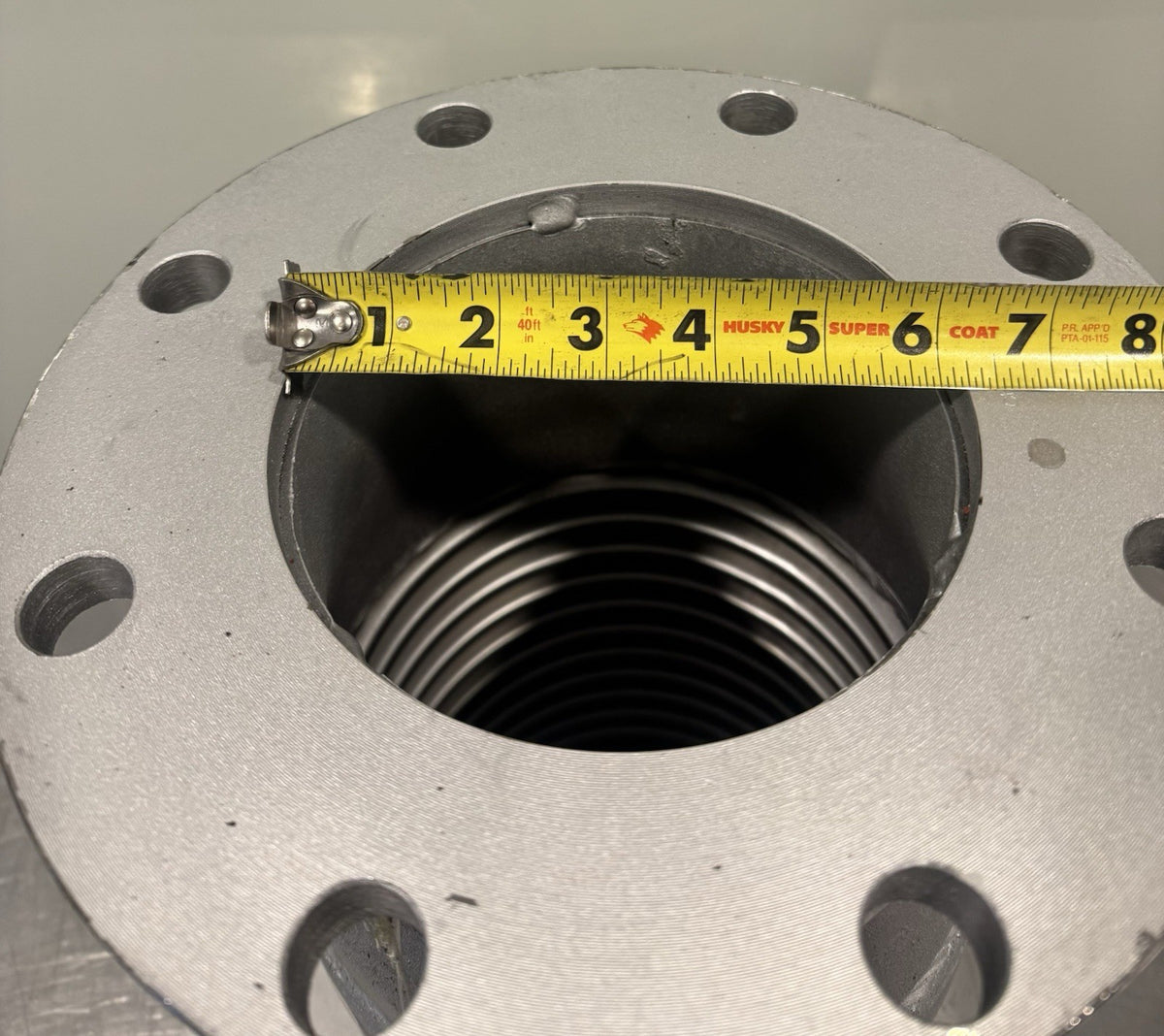 8" X 6" Reducer Flexible Braided Flanged 8 Hole Stainless Steel Braid 17” NEW!