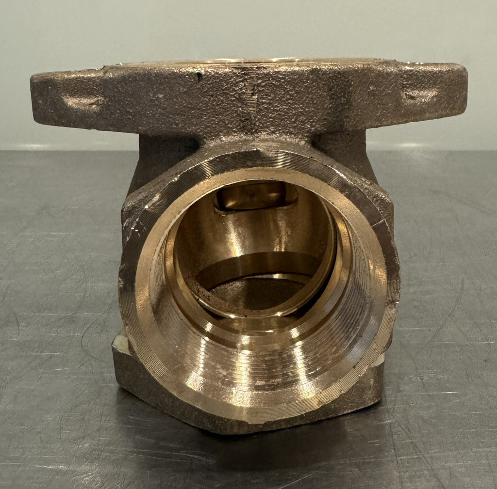 Mueller 2” Angle Stop Shutoff Brass Thread X Meter Flange NEW! FREE SHIPPING!