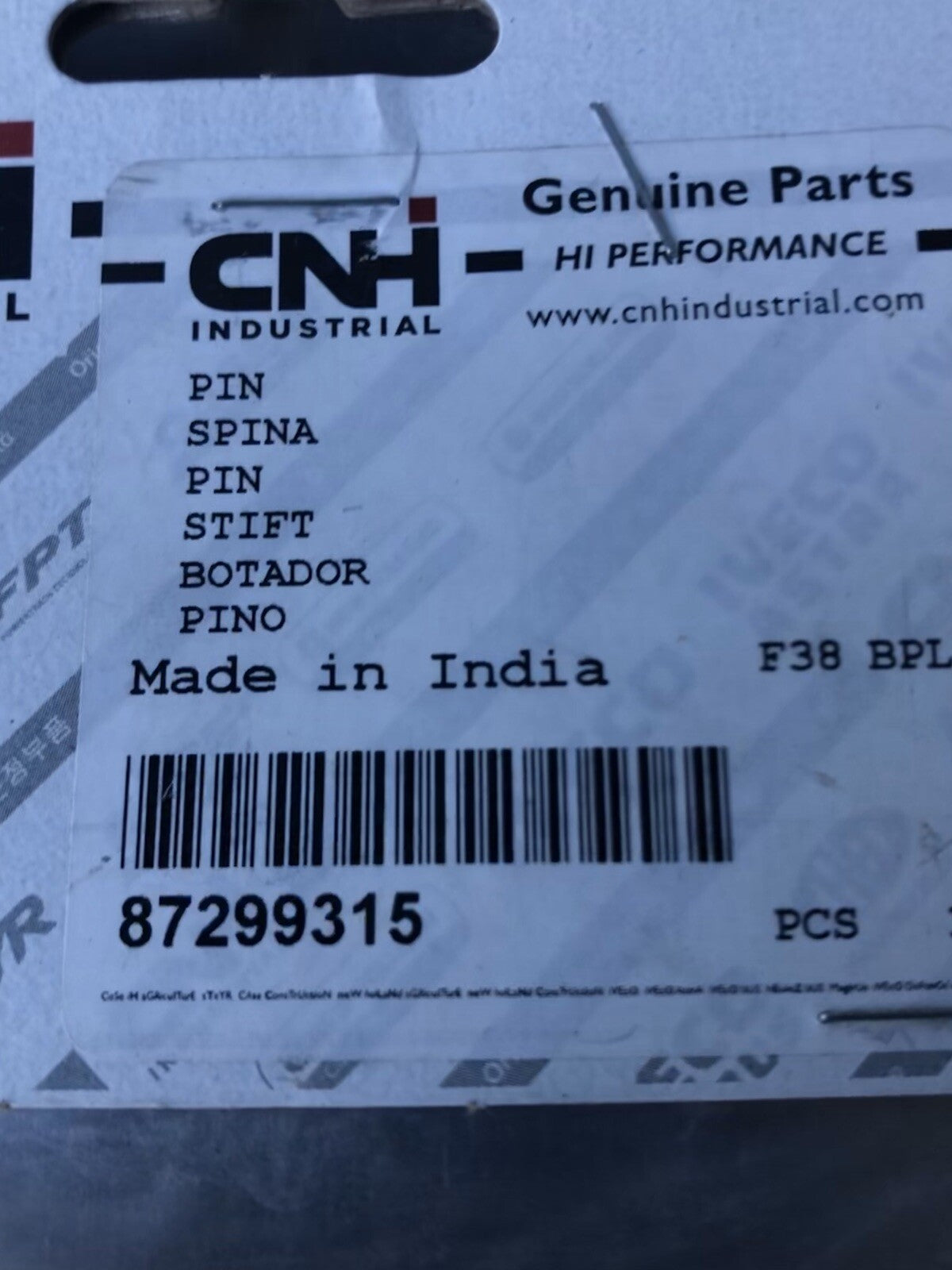 CNH 87299315 Top Link Pin NEW!!! FREE SHIPPING!!!