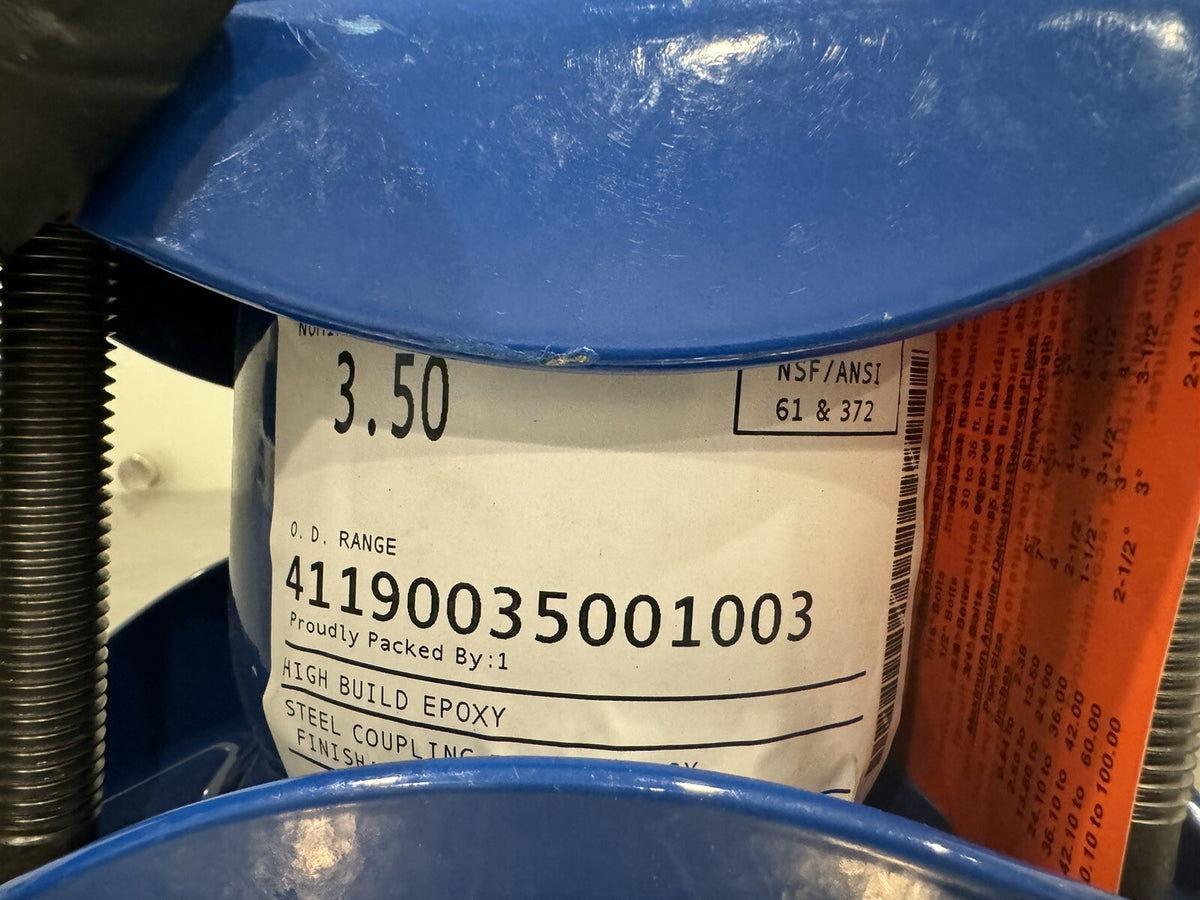 Smith-Blair 41190035001003 Steel Coupling 3.50 Epoxy Coated NEW W/ TAGS!