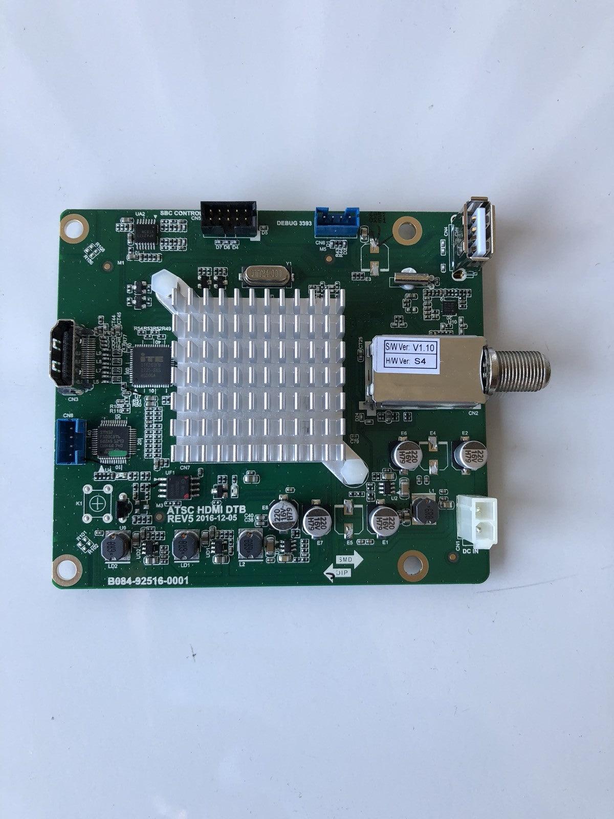 Circuit Board T.MS3393.55 Life Fitness B084-92516-0001 PCB-ASSY:ATSC HDMI DTB