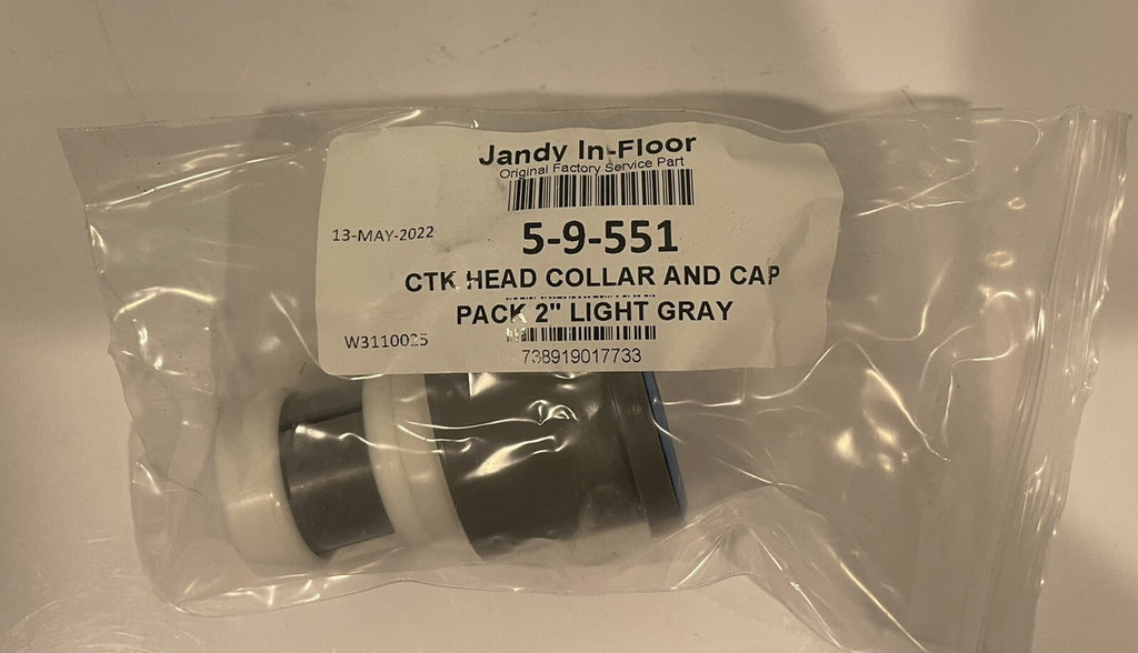 Jandy 5-9-551 Zodiak Caretaker Cleaning Head & Cap 2” Light Gray NEW! SHIPS FREE