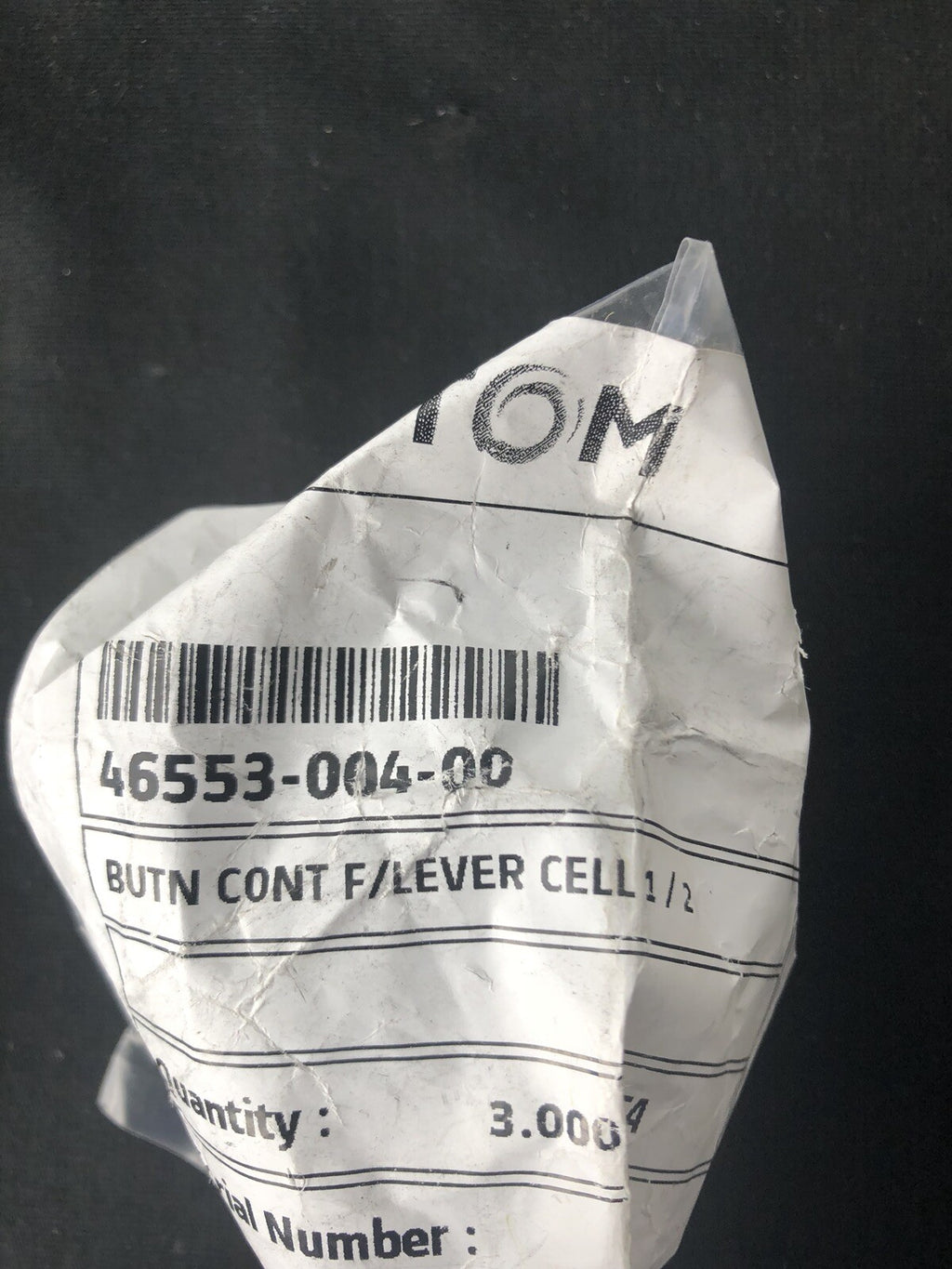 Alstom 46553-004-00 BUTN CONT F/LEVER CELL 1/2 NEW!!! FREE SHIPPING!!!