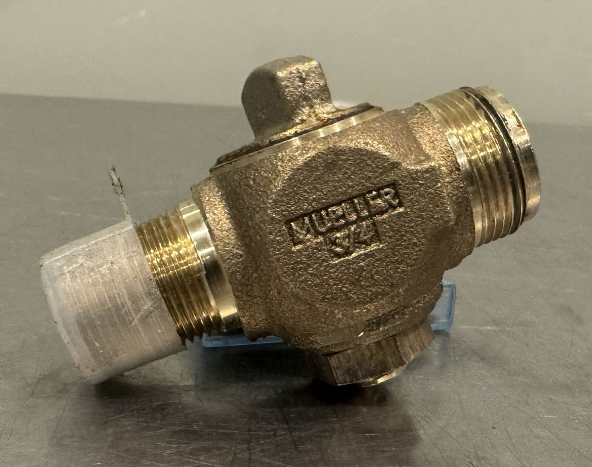 Mueller 3/4” Brass Ball Valve Stop Shut Off NEW! FREE SHIPPING!