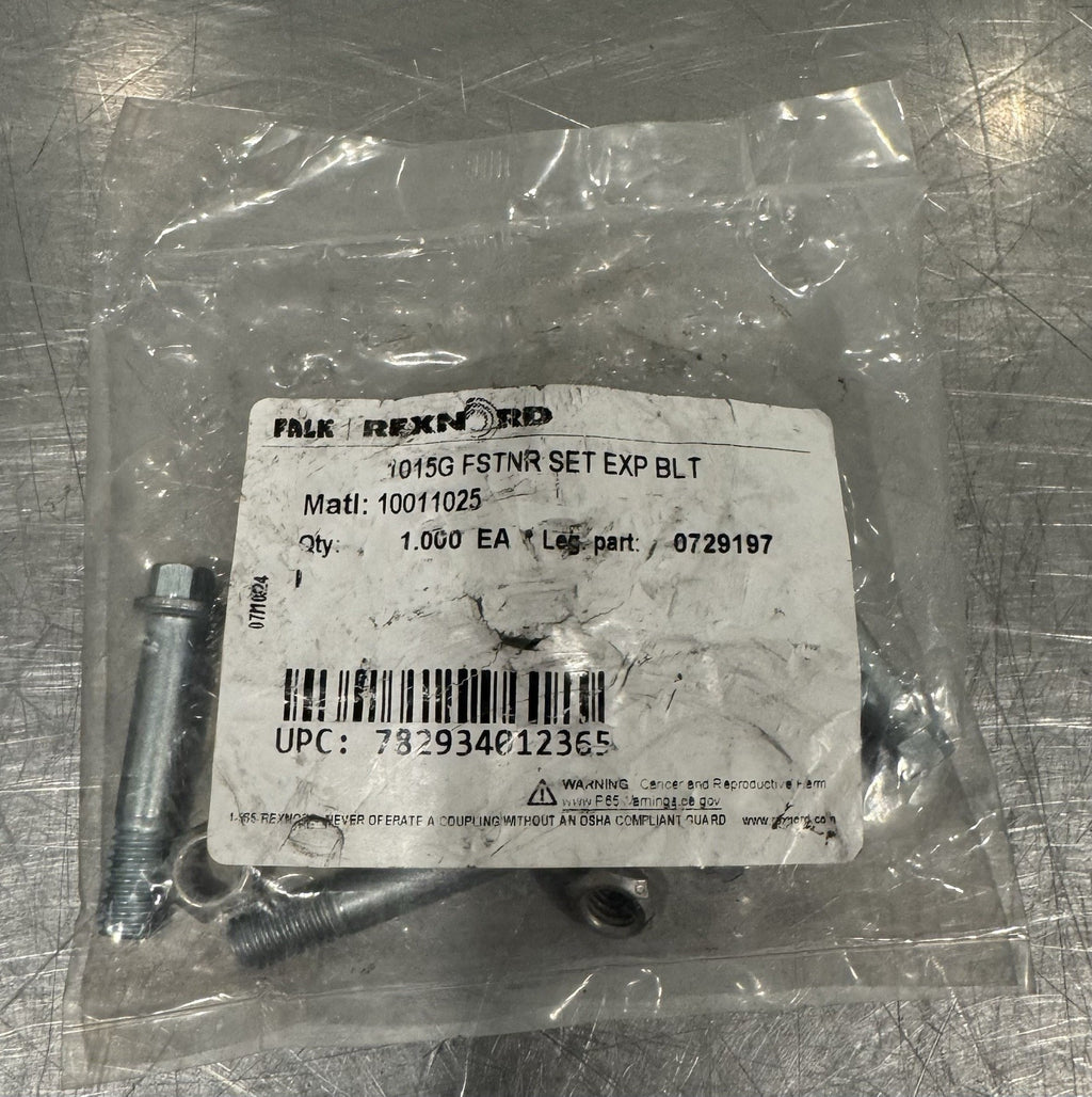 Rexnord 10011025 Fastener Set EXP BLT 0729197 NEW! FREE SHIPPING 