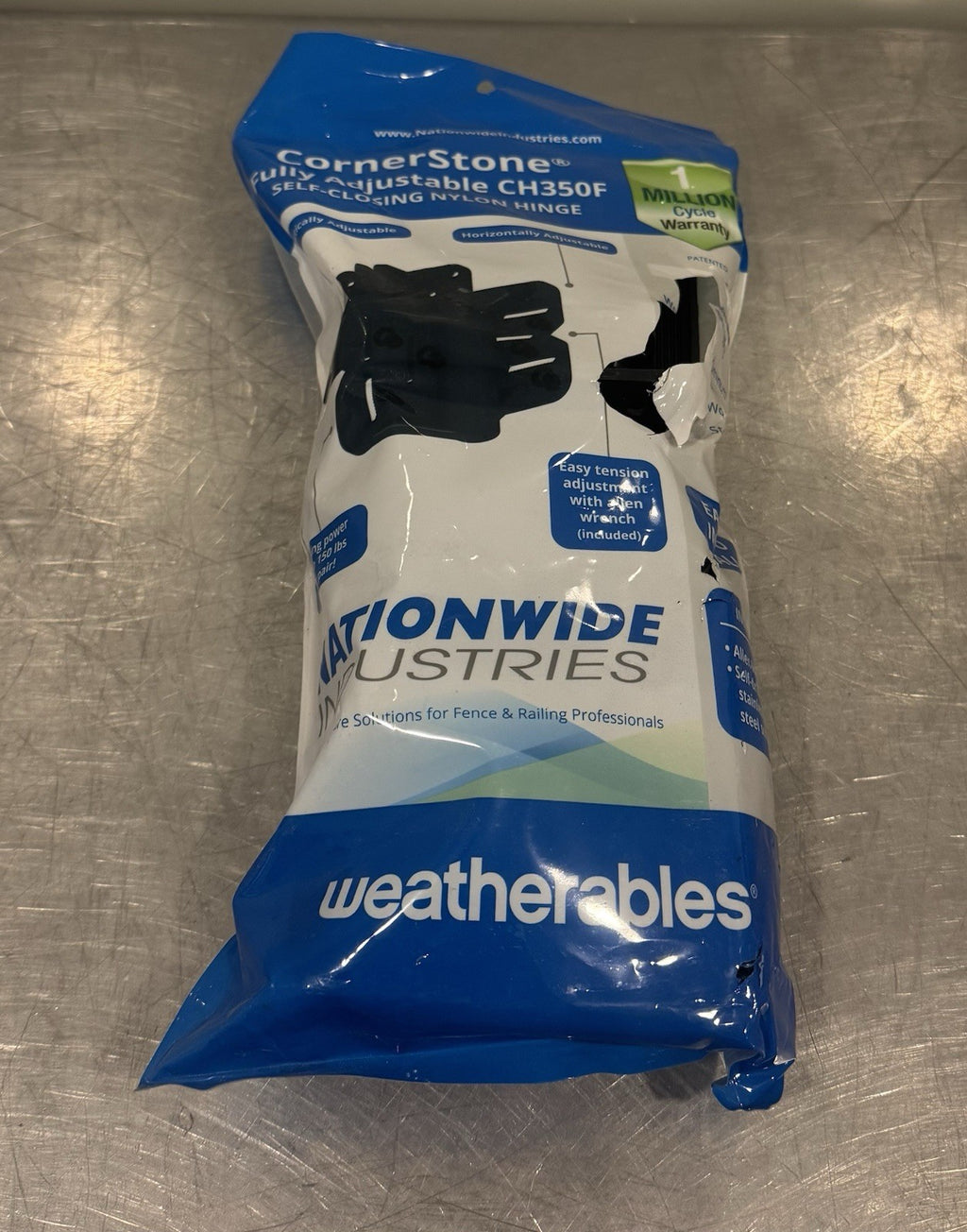 Nationwide Industries Cornerstone CH350F Fully Adjustable Hinge NEW! SHIPS FREE!