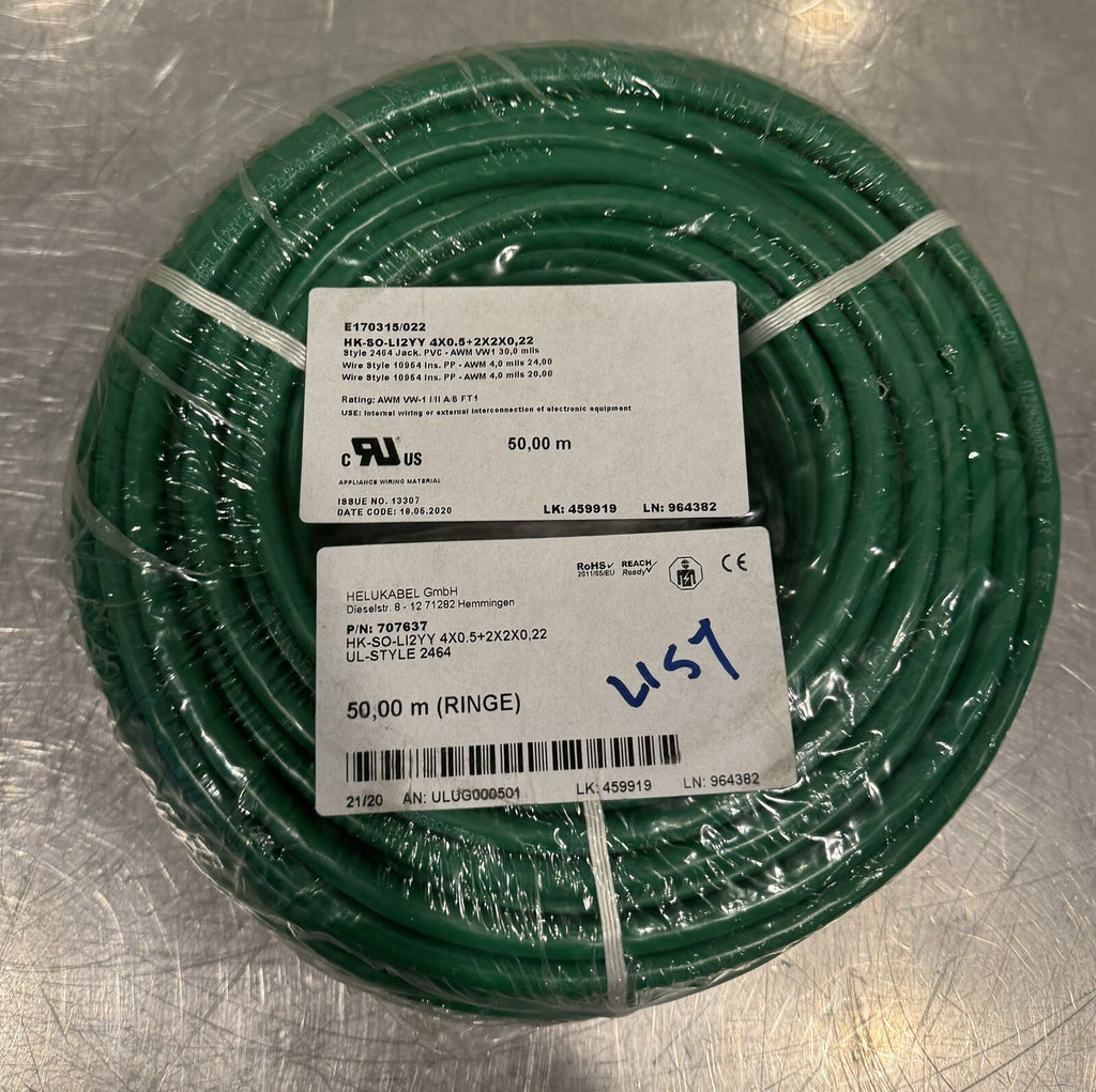 HK-SO-LI2YY Wire Roll 50 Meter E170315/022 707637 NEW! FREE SHIPPING!