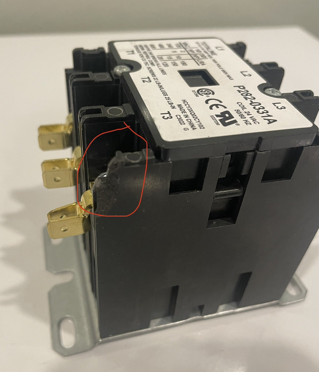 Totaline P282-0331A Definite Purpose Contactor 3 Pole 40A Res Coil 24 VAC NEW