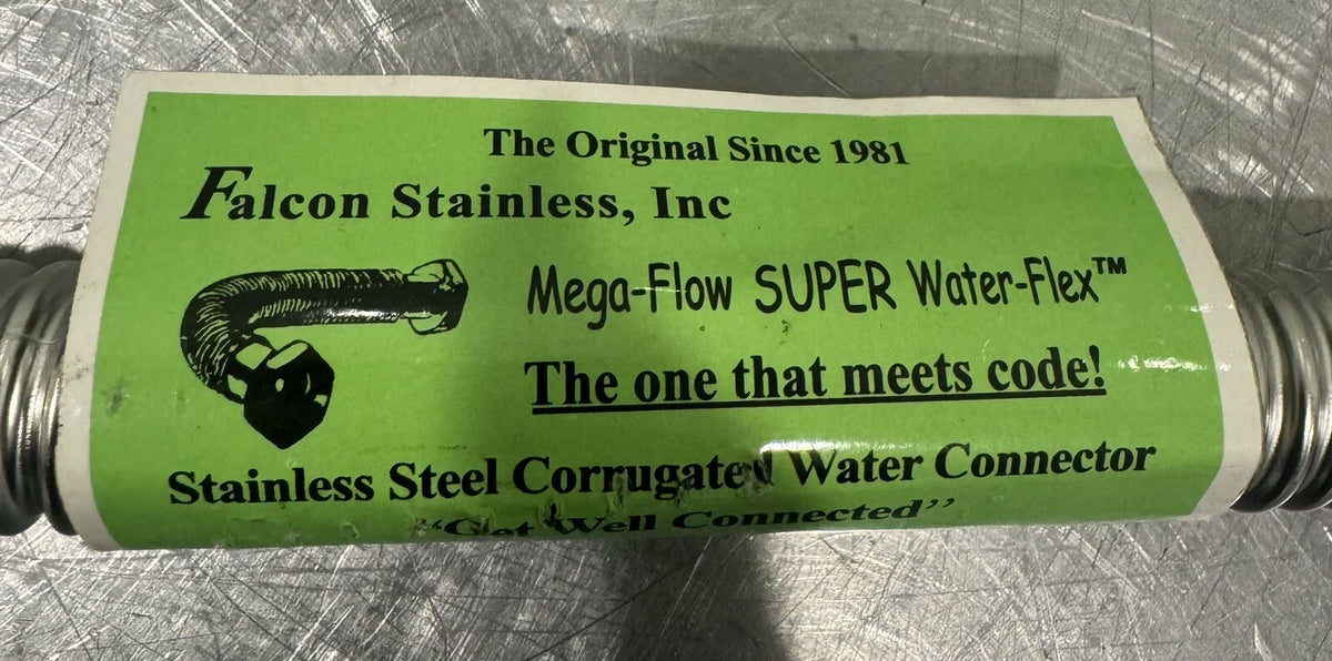 Falcon Stainless H-3403 Water Flex Pipe 3/4 X 3/4 X 18” NEW! FREE SHIPPING!