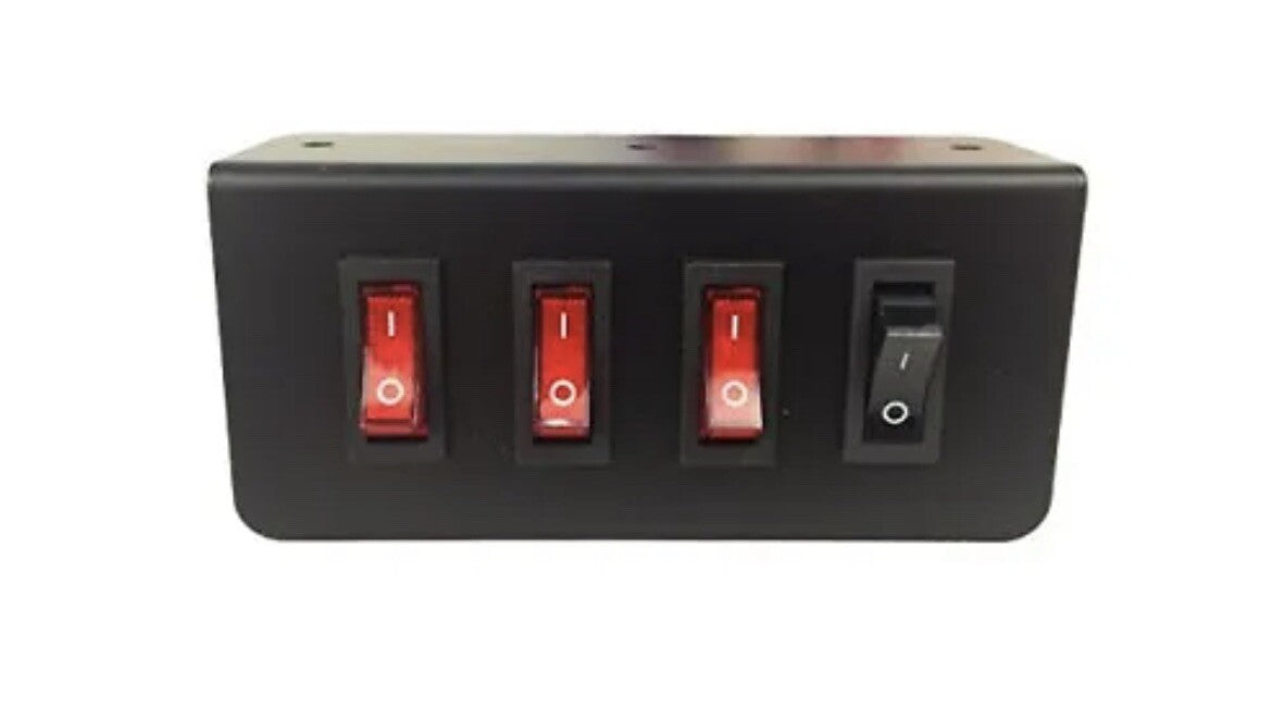 Abrams ATSP-400 Rocker Switch 12V Premium Switch Box Panel NEW! FREE SHIPPING!