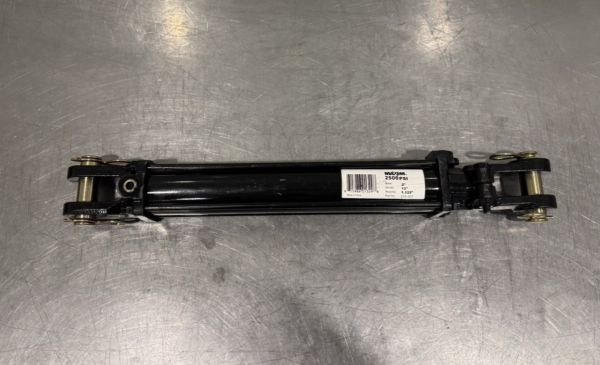 Maxim 218-307 Hydraulic Cylinder 2” Bore 12” Stroke 1.125” Rod NEW! SHIPS FREE!