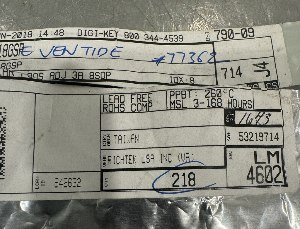 RT9018B-18GSP Linear Voltage Regulator 218 PACK NEW! FREE SHIPPING!