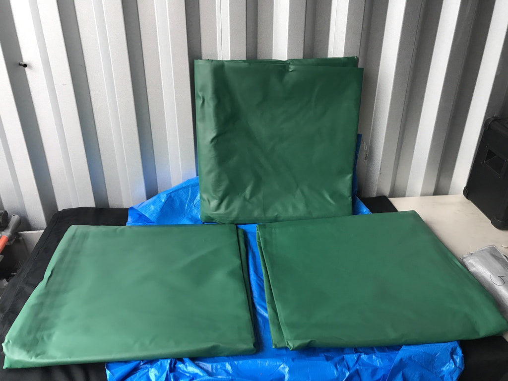 Trigon Sports BHSPOT10 3pc 10' X 10' Dark Green Square HD Rain Covers NEW